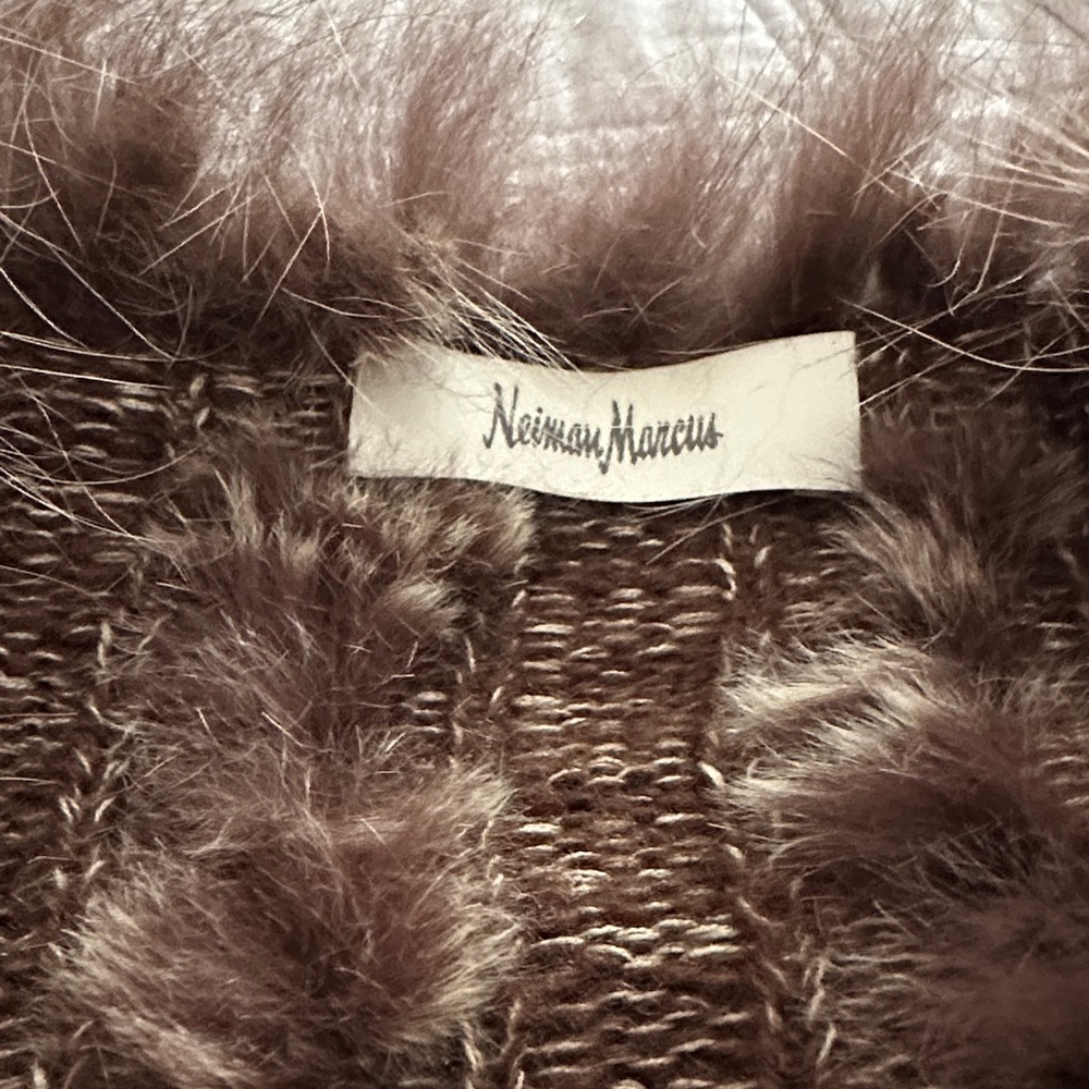 Neiman Marcus Chocolate Teddy Jacket - Picture 5 of 5